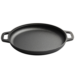 加厚铸铁无涂层鏊子煎饼果子工具平底锅生铁家用烙饼不粘手抓饼锅