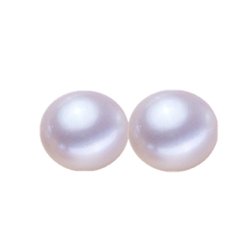 天然淡水珍珠耳钉纯银S999耳钉养耳洞2024年新款潮高级感气质耳环