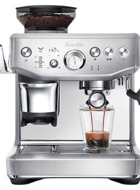 【加购】Breville铂富BES876研磨一体半自动咖啡机意式辅助压粉