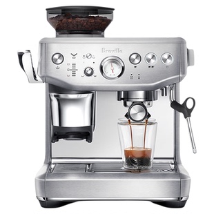 【情人节礼物】Breville铂富BES876研磨一体半自动咖啡机辅助压粉