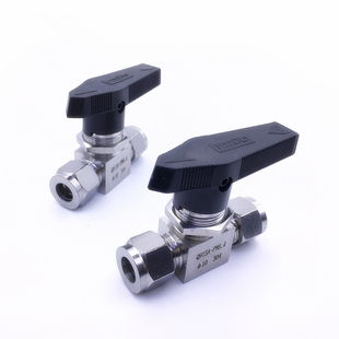 304/316不锈钢卡套球阀仿美直通面板式铜管仪表气源开关阀门手柄