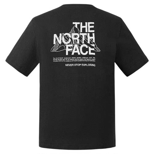 TheNorthFace北面短袖T恤男女款26春夏户外纯棉透气印花半袖8GVF