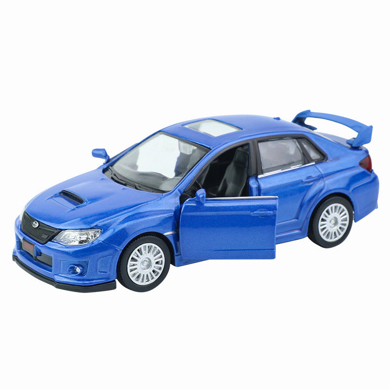 1:36斯巴鲁WRX STI翼豹跑车模型合金汽车仿真金属赛车男孩玩具车