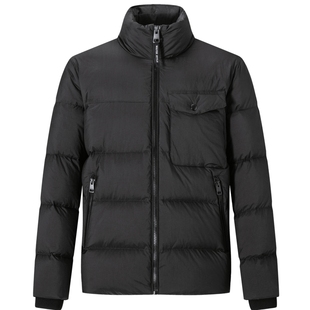 七匹狼短款羽绒服男士2025新款秋冬季加厚立领外套中年爸爸男装潮