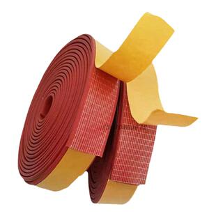 自粘型硅胶发泡密封条耐高温烤箱胶条背胶防撞减震隔音海绵条防水