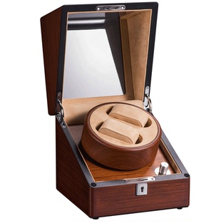 机械表摇表器 手表盒德国进口转表器晃表器摇摆盒静音家用双表位