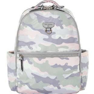 纽约12little昂趣双肩包女可挂推车时尚小包旅游休闲背包学生书包