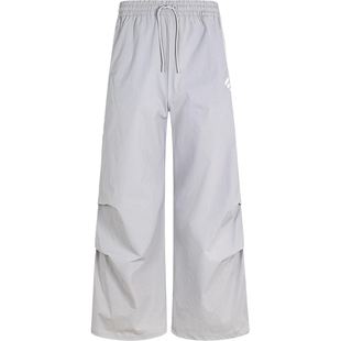 Adidas/阿迪达斯正品2025新款女士宽松时尚经典梭织长裤JY8076