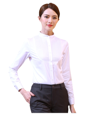 职业商务白衬衫工装商务正装韩版