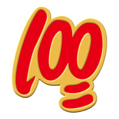 学生奖励100分激励胸章海洛迪