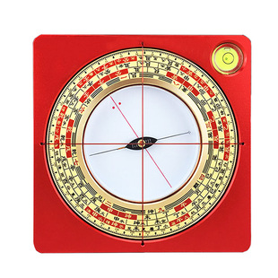 三寸强磁罗盘高精度专业黄铜三元三合综合盘随身指南针大天池罗盘