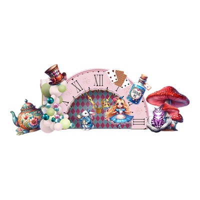 卡通魔法森林爱丽丝梦游仙境kt板