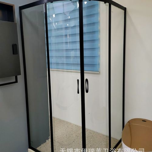 伊瑞莱酒店淋浴房不锈钢隔断钢化玻璃移门淋浴间干湿分离极简