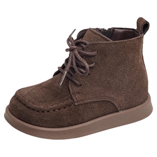 儿童马丁靴真皮大黄靴2024春秋新款男童草原户外靴子女童短靴宝宝