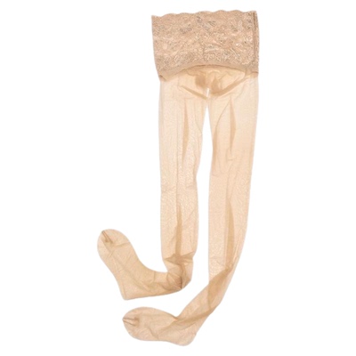 蕾丝高腰带柔情哑光无缝裆丝袜女1D超薄隐形细腻天鹅绒无痕连裤袜