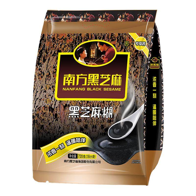 南方黑芝麻糊经典原味/无糖720g2袋营养早代餐谷物免煮即食粥粉面
