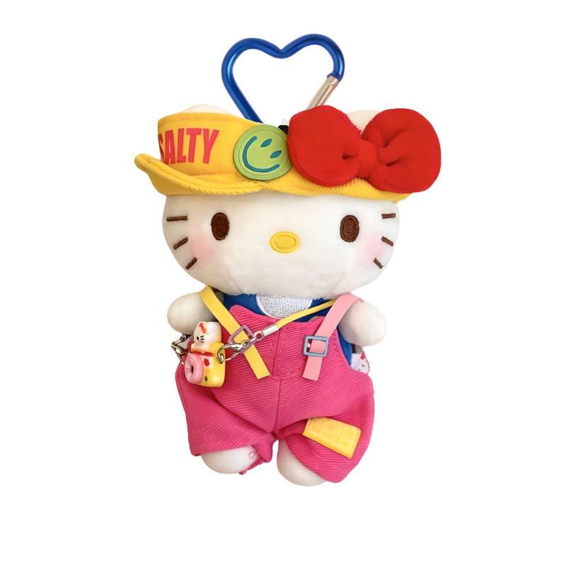 正版HelloKitty毛绒包挂件KT猫卡通公仔书包挂饰可爱玩偶女生礼物