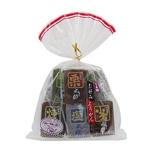 日本进口杉本屋什锦羊羹豆沙琼脂糕 日式糕点抹茶软糕360g