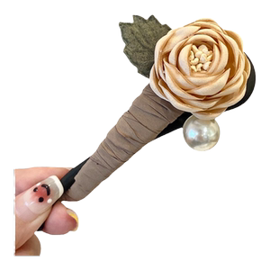 气质复古花朵发夹女后脑勺抓夹盘发神器高级感夹子头饰香蕉夹发卡