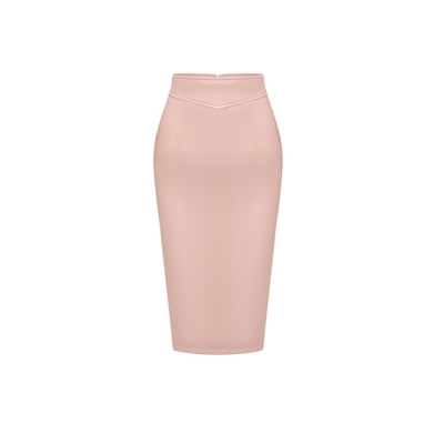 中长包臀皮裙百搭高级感修身三色