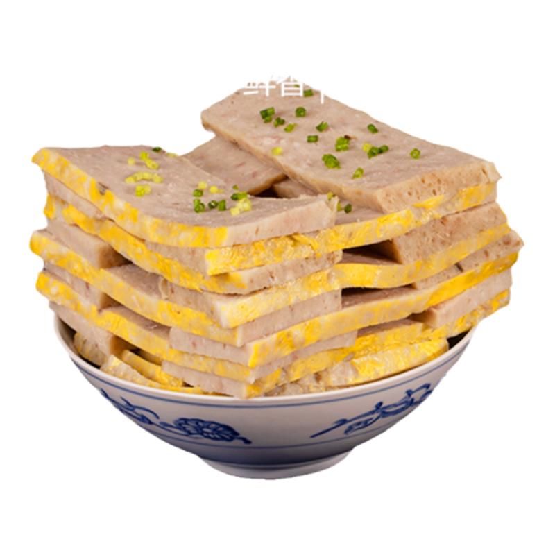 湖北黄冈特产麻城肉糕正宗白果现做手工鱼糕鱼饼火锅罗田吊锅食材