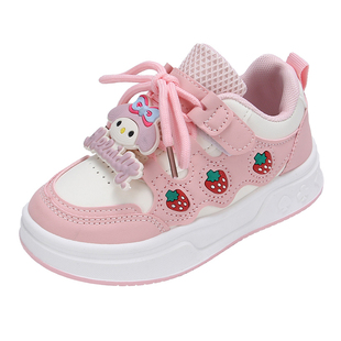 女童运动鞋2026春秋新款儿童鞋子中大童学生小白鞋女孩百搭板鞋潮