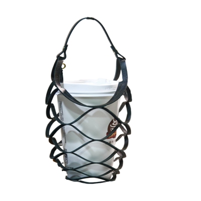 PU皮网兜水杯手提袋茶咖啡杯套手拎奶茶专用杯子手提绳便携水杯袋