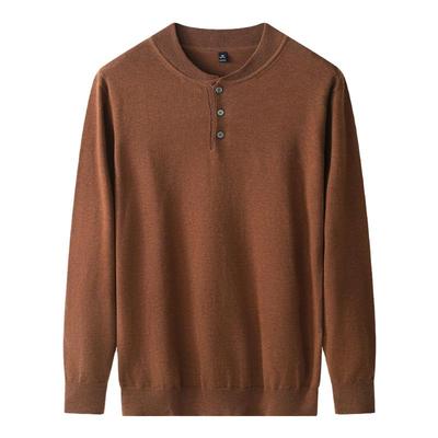 亨利领舒适百搭羊毛打底衫