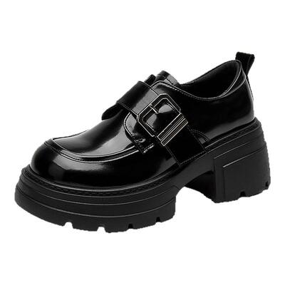 达芙妮2025新款厚底乐福鞋