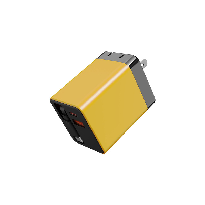 3C国标认证80w氮化镓充电器闪充GaN自带65cm伸缩数据线适用华为苹果PD+USB接口全协议英规欧规超级快充充电头
