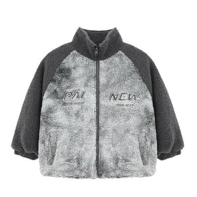 派町童装男童冬装棉袄外套2025新款儿童加厚加绒保暖羊羔毛秋冬款