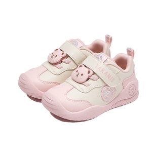 泰兰尼斯春秋新款童鞋宝宝经典可爱小熊运动软底机能魔术贴学步鞋