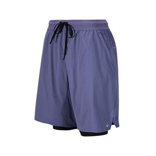 迪卡侬运动短裤男五分速干弹力透气假两件防走光健身训练裤SAY4