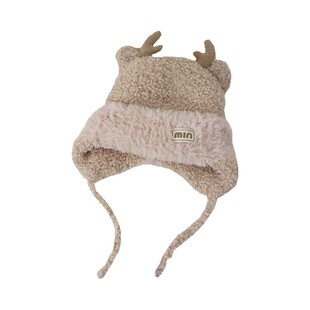 加绒冬季女士帽子围巾一体骑电动车保暖帽东北防寒风雪帽女款加厚