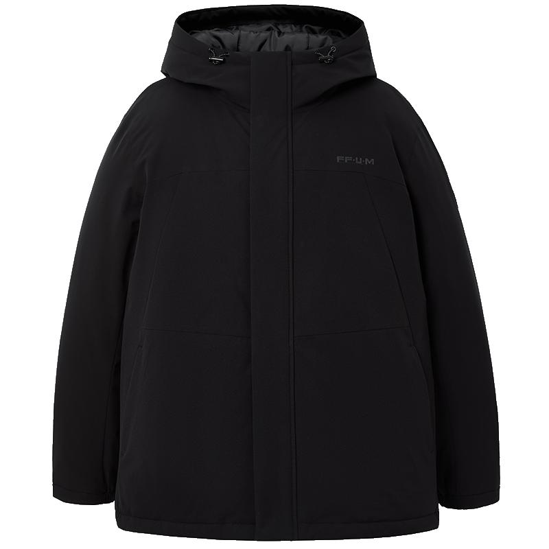 【机能冰壳防泼水】杰克琼斯工装羽绒服冬季连帽中长夹克外套男装