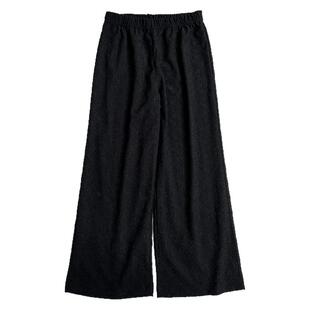 蕾丝女裤宽松阔腿裤直筒裤松紧腰大码女装长裤休闲裤通勤裤子K209