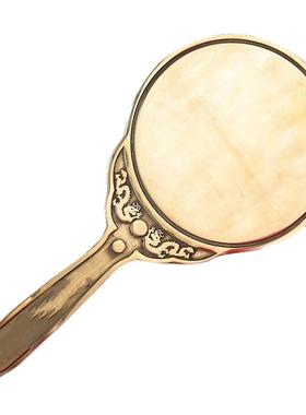 寅亥堂黄铜祝福生肖八卦手柄镜子