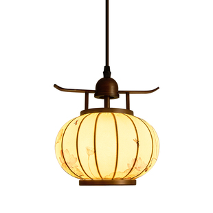 新款宋代宋式美学新中式中古风卧室床头吊灯吧台玄关过道高级感灯