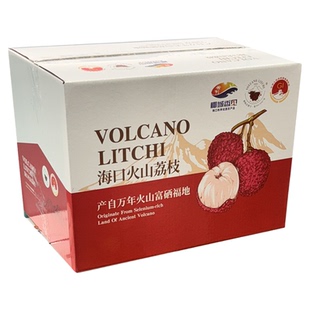海南火山口荔枝王大号果现摘现发5斤礼盒装顺丰空运当季新鲜水果