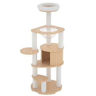 宠贝亚全实木大型猫爬架猫窝猫树一体大型不占地橡胶木猫架子家用