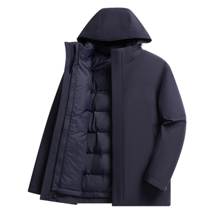 【五防】杉杉可拆卸内胆男士羽绒服2025冬季新款商务夹克保暖外套