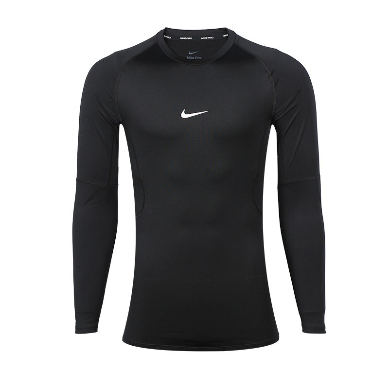 小李子:NIKE耐克足球运动比赛训练服长袖紧身衣半拉链成人男