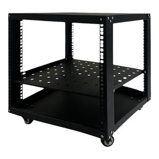 开放式机柜12u机柜 网络机柜19英寸移动航空功放音响机架式机柜家用弱电机柜