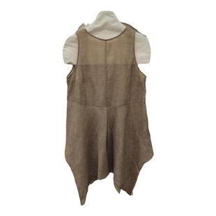 InchLim燕尾下摆背心 度假风不规则长款炒色桑蚕丝透明无袖上衣