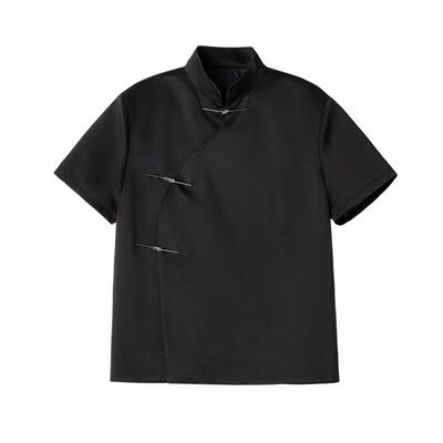 polo衫新中式国风短袖宽松上衣