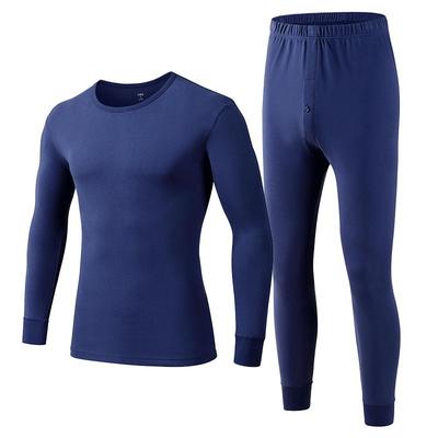 AB内衣纯棉刷绒男士圆领套装