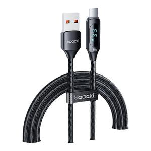 toocki图奇Type-C数据线100W超级快充6a数显tpc充电线器66W适用于华为苹果17荣耀vivo安卓oppo小米USB闪充