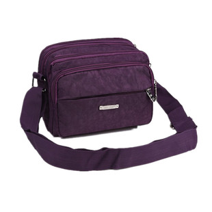 男女牛津包休闲单肩包多层斜挎包生意收款包出行包中老年随身小包