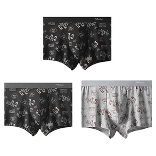 猫人男士内裤纯棉100%全棉裆男生四角裤2026新款运动平角短裤男款