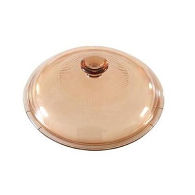 正品原装康宁锅盖茶色耐高温透明